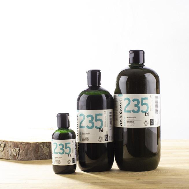 Olio di Neem biologico Tre flaconi di olio di Neem di diversa grandezza