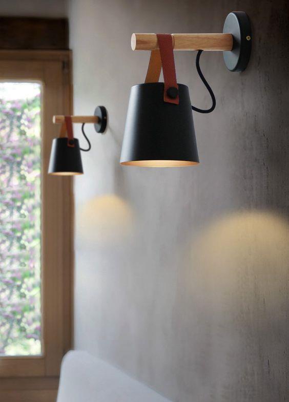 Luci per il salotto nordico Luci in stile nordico nere