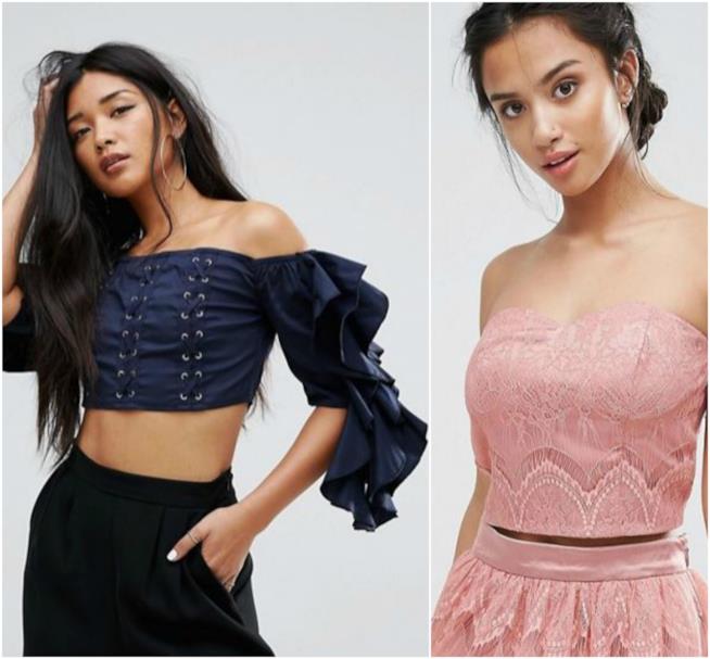 Corsetto con rouches e pizzo moda estate 2018 I corsetti di moda per la primavera estate 2018