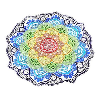 Telo da spiaggia con la forma di un mandala