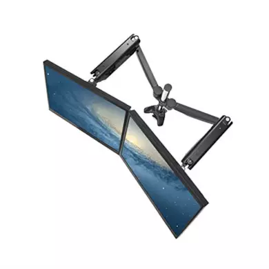 Supporto per due schermi del computer, da parete o da tavolo
