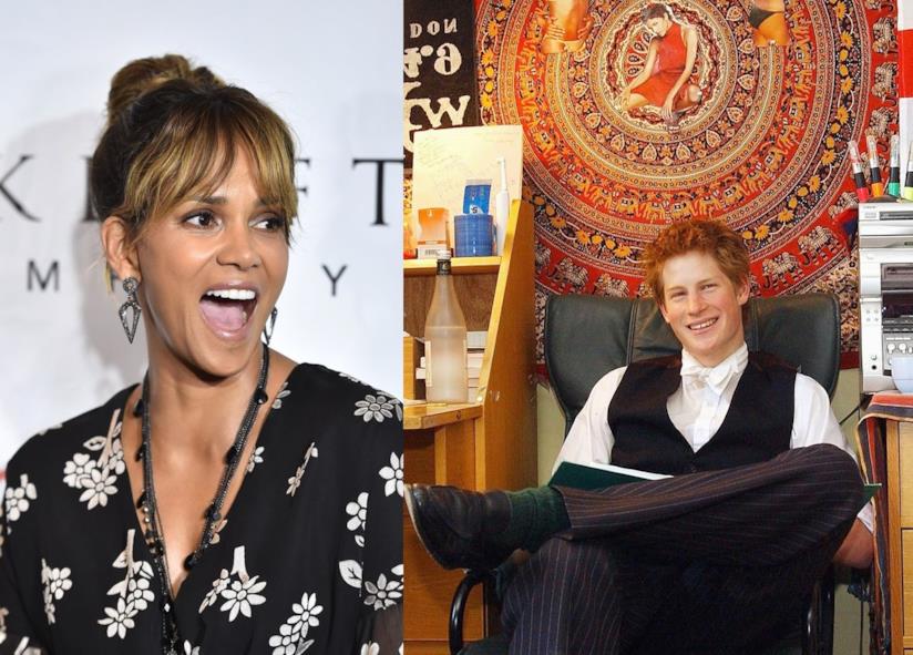 Halle Berry ed il principe Harry da giovane Il principe Harry ad Eton e Halle Berry