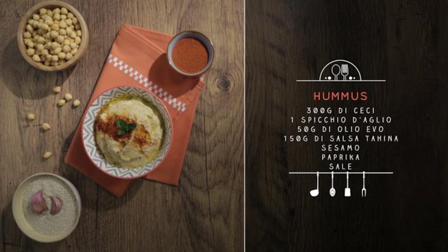 Hummus israeliano con salsa Tahina Hummus