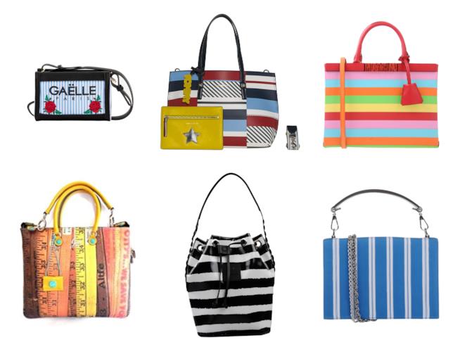 Borse a righe di moda per l'estate 2018 Piccole o grandi, le borse a righe di tendenza
