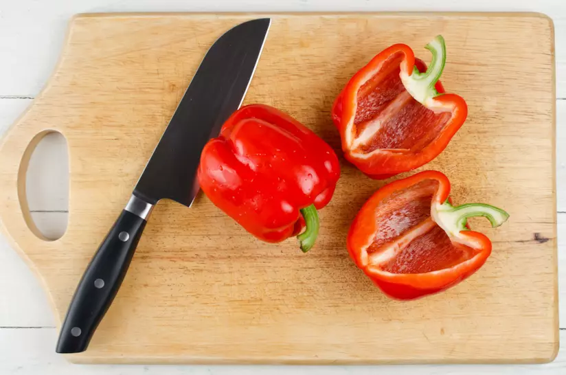 Peperoni peperoni tagliati