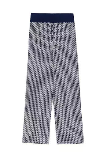 Pantaloni in maglia con loghi