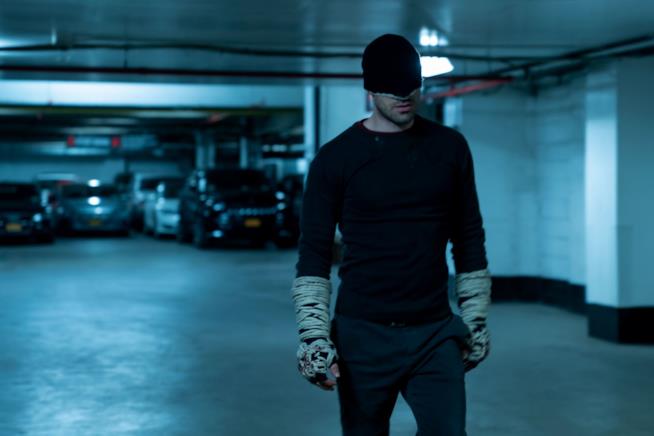 Una scena di Daredevil Charlie Cox in Daredevil