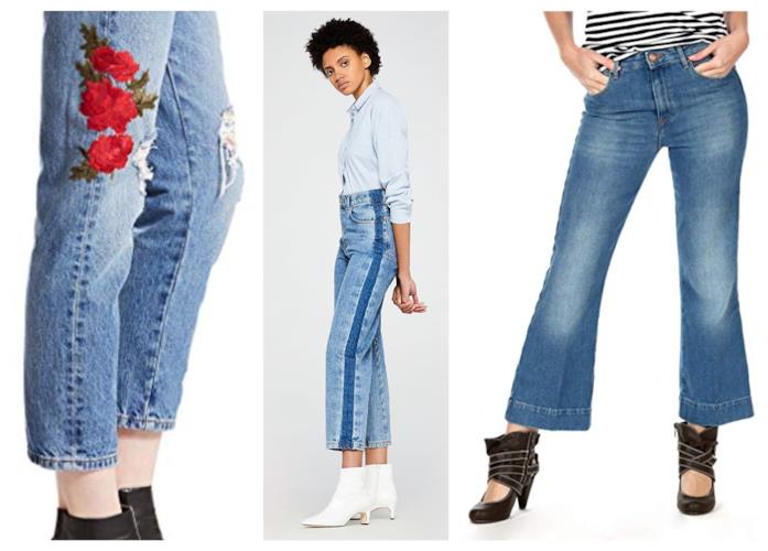 Cropped jeans di tendenza per l'autunno inverno 2018-19 Cropped jeans di moda A/I 2018-19
