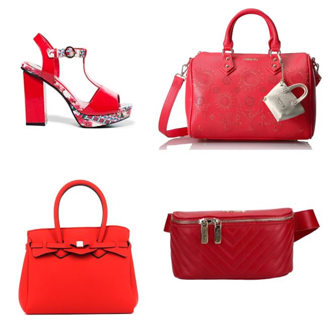 Borse e scarpe rosse di moda per l'estate 2018 Le borse e le scarpe rosse must estate e autunno 2018