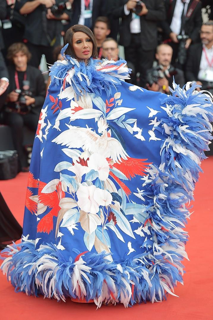 Iman Iman sul red carpet di Venezia 76