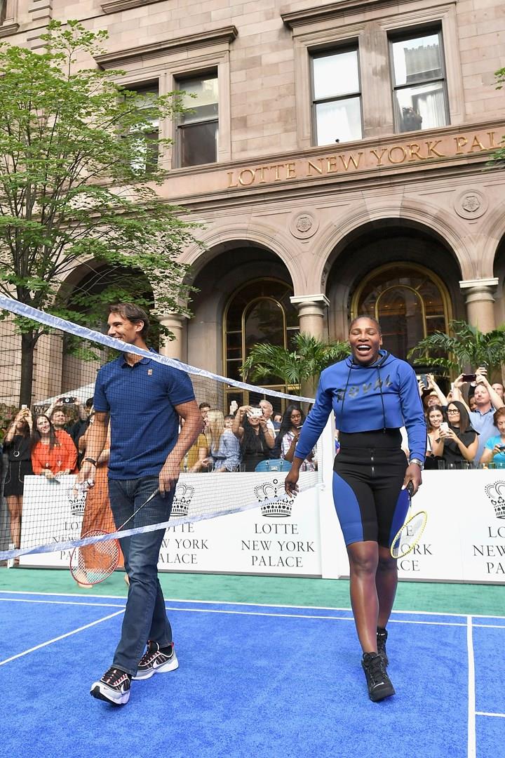 Serena Williams e Rafael Nadal Serena Williams e Rafael Nadal al Lotte New York Palace Invitational