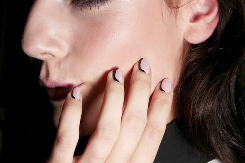 Nail art semplice Nail art bicolore