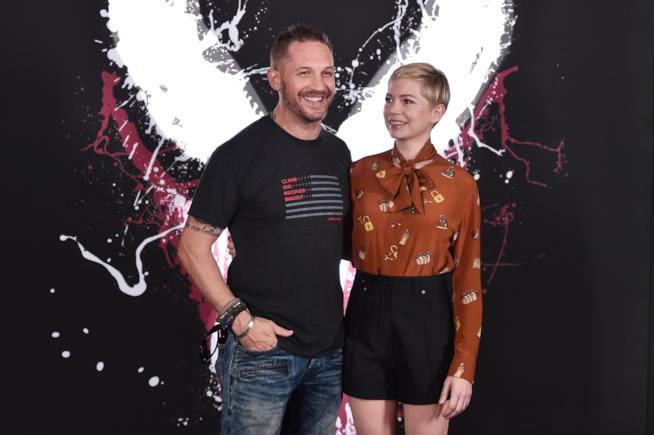 Tom Hardy e Michelle Williams alla prima di Venom Tom Hardy e Michelle Williams