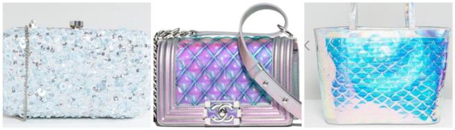 Borse iridescenti di moda per l'estate 2018 Iridescenti e con le paillettes, le borse di tendenza per l'estate 2018
