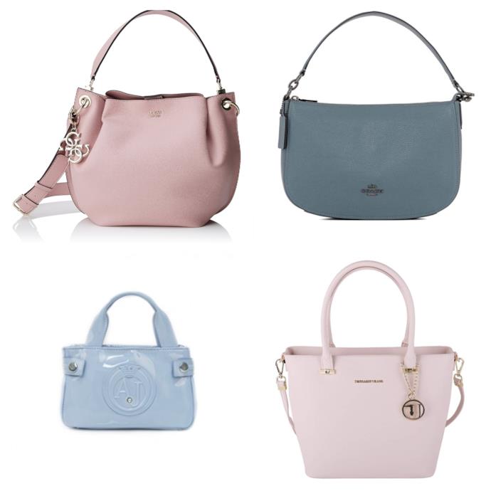 Borse rosa e azzurro di tendenza per l'autunno inverno 2018-19 Borse azzurro e rosa di moda per l'autunno inverno 2018-19