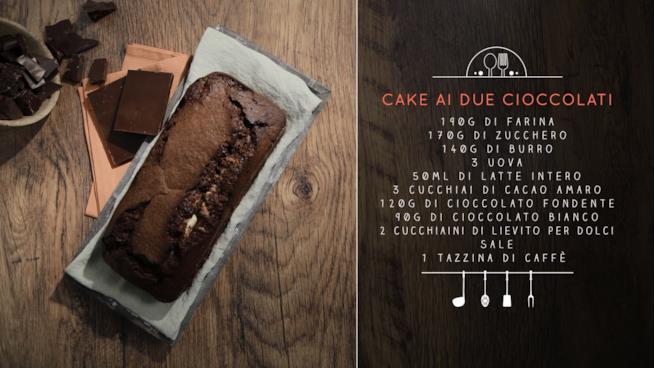 La cake ai due cioccolati: fondente e bianco Cake ai due cioccolati