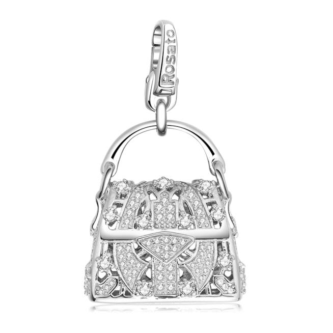 Charm borsetta di Rosato da regalare a Natale Charm borsetta di Rosato per regali di Natale