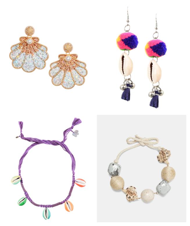 Gioielli con le conchiglie di tendenza per l'estate 2018 Con le conchiglie, i gioielli di moda per l'estate 2018