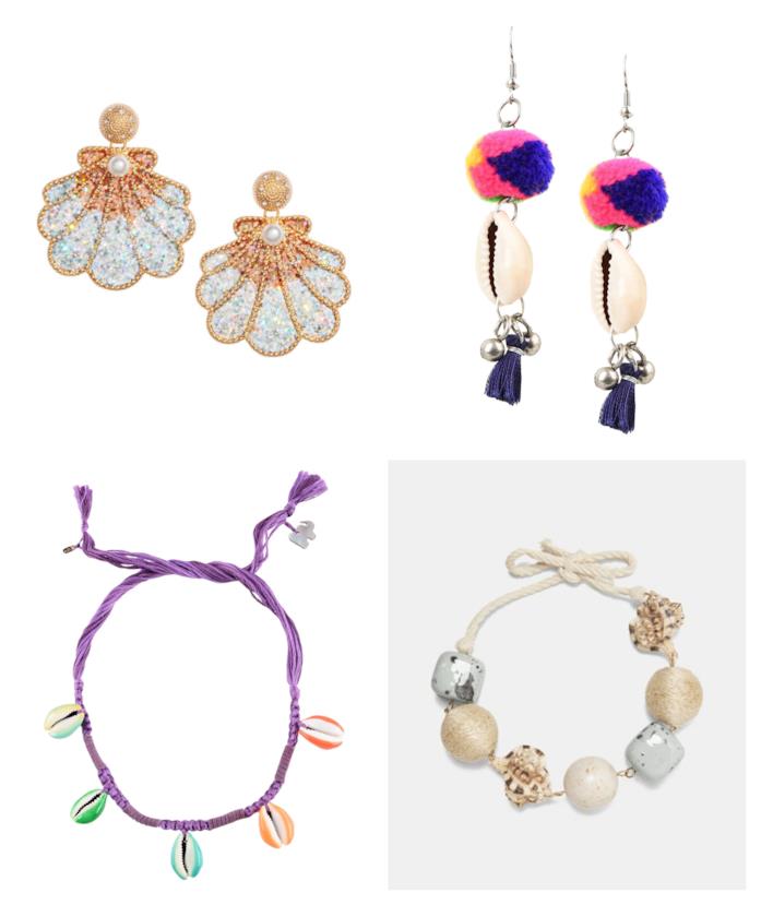 Gioielli con le conchiglie di tendenza per l'estate 2018 Con le conchiglie, i gioielli di moda per l'estate 2018