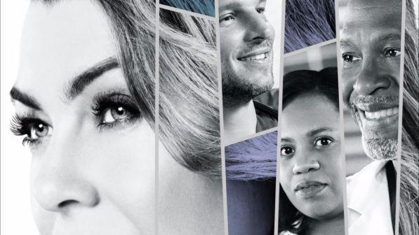 Il poster promozionale della quattordicesima stagione di Grey's Anatomy I personaggi principali di Grey's Anatomy 14 nel poster ufficiale