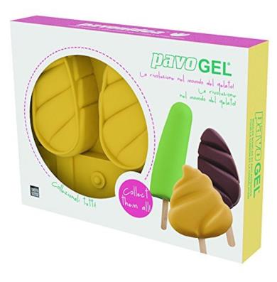 Pavonidea Stampo in Silicone Pavogel, Giallo con Bastoncini Malibù