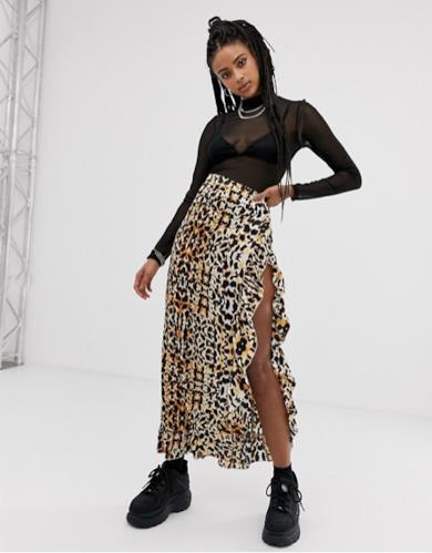 Gonna a stampa leopardata