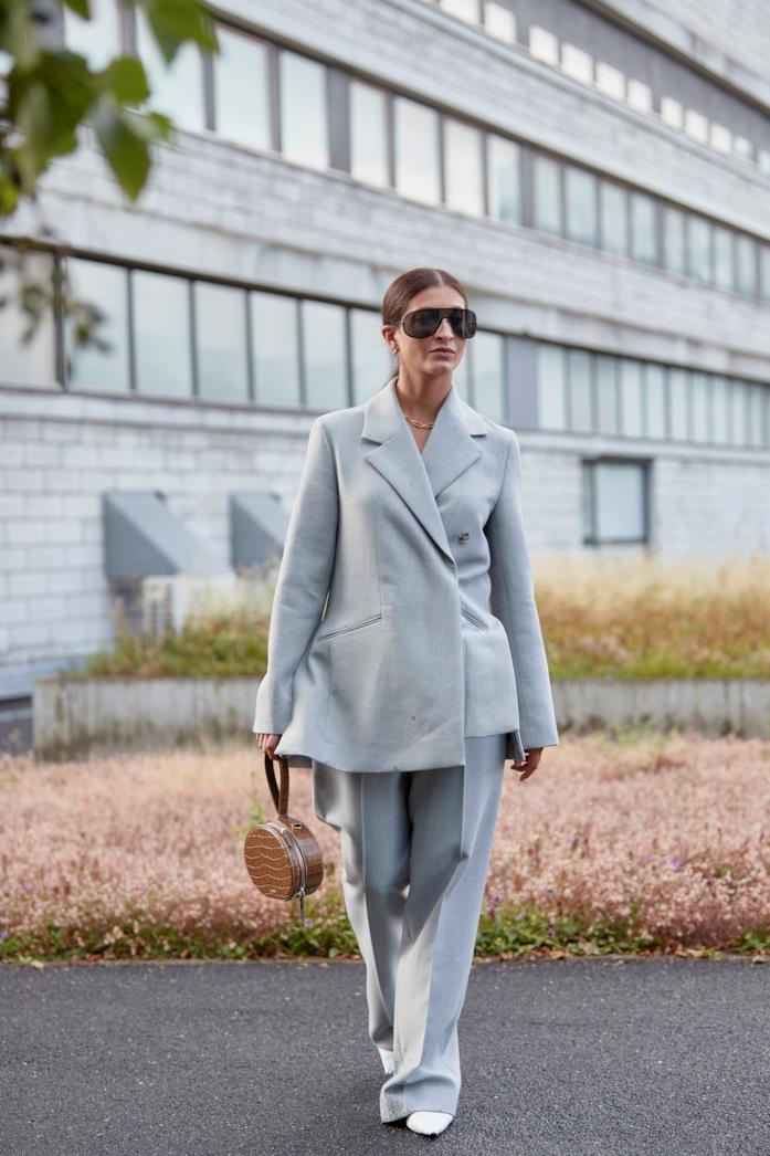 Blazer oversize Outfit composto da blazer oversize dallo Street Style di Copenhagen 2019