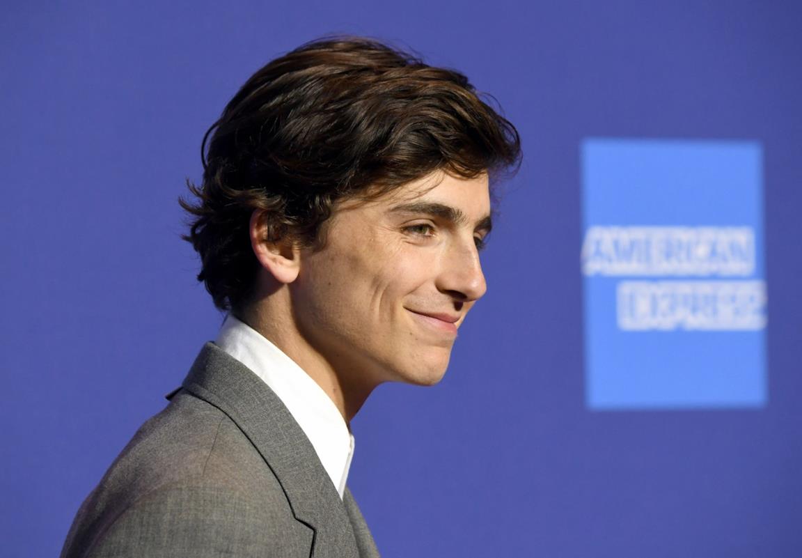 L'attore Timothée Chalamet