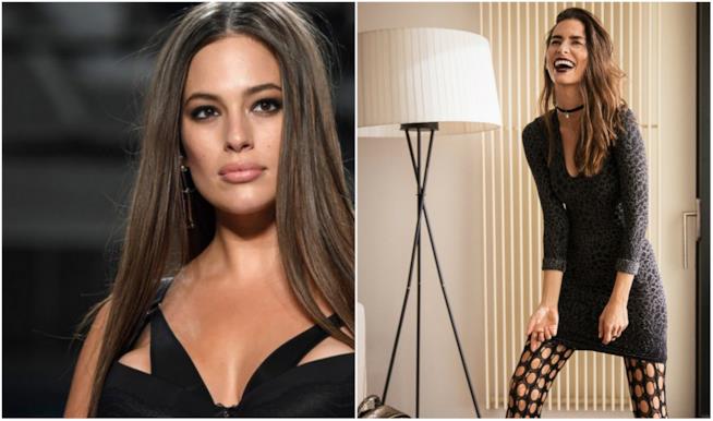 Wolford rende omaggio ad Ashley Graham Un collage tra Ashley Graham e gli outfit Wolford