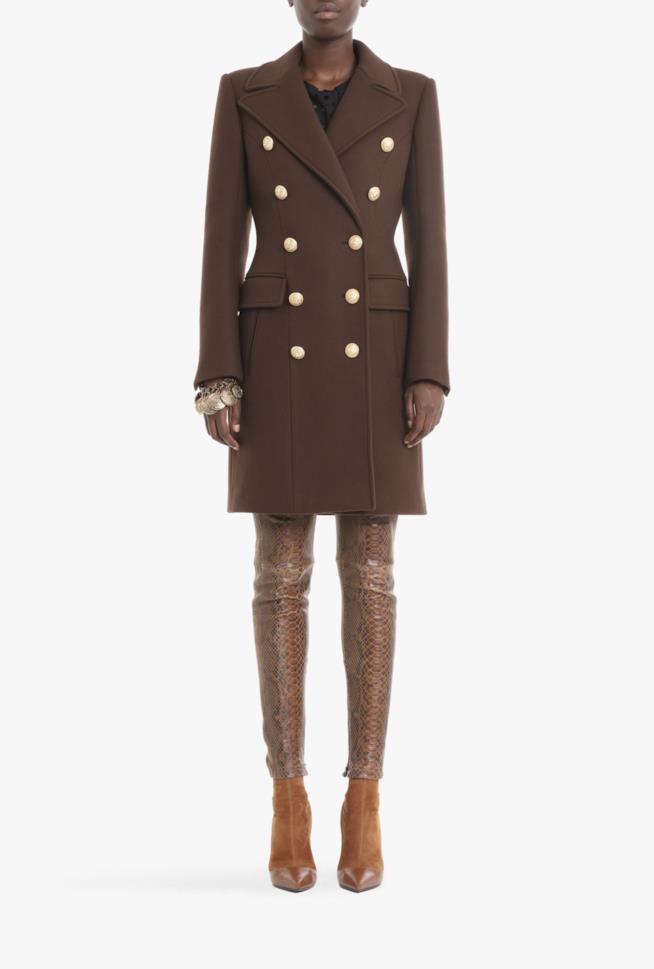 Cappotto autunno inverno 2017 2018 Balmain Cappotto autunno inverno 2017 2018 Balmain effetto militare