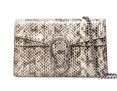 Mini borsa Dionysus in pelle di serpente