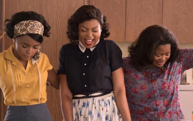 Taraji P Henson, Octavia Spencer e Janelle Monàe in Il diritto di contare Una scena del film Il diritto di contare
