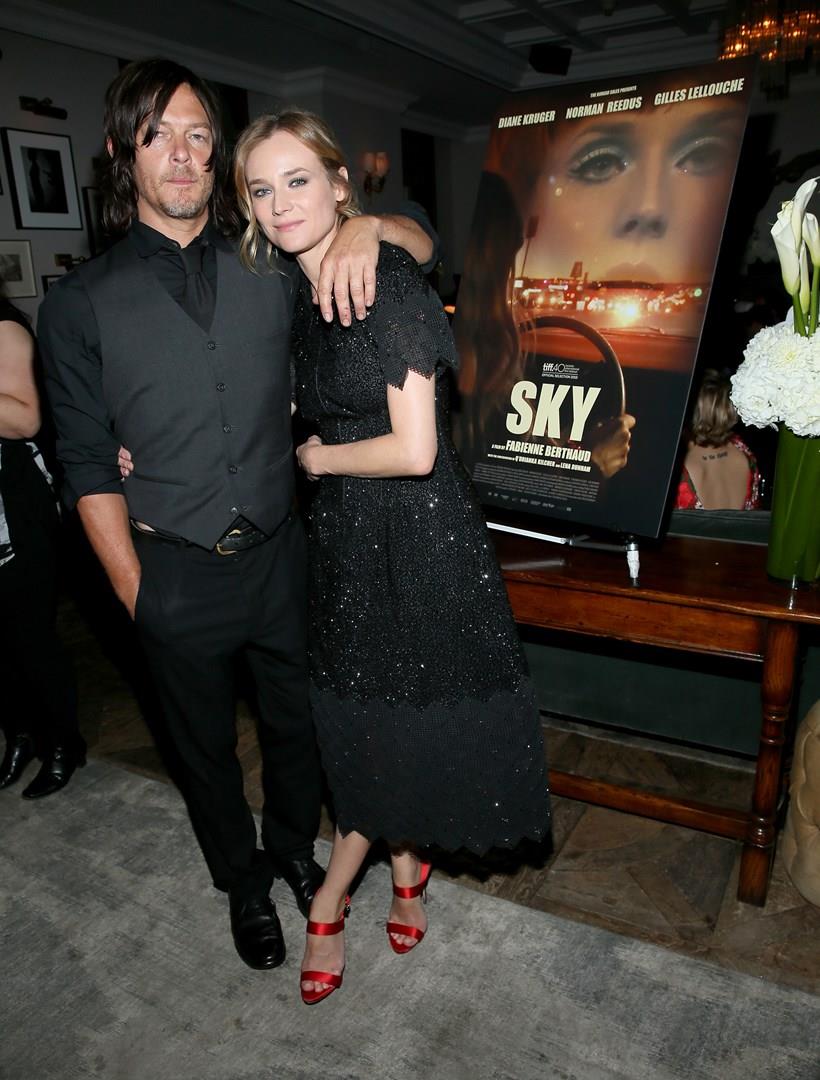 Diane Kruger in Costa Rica con Norman Reedus Norman Reedus e Diane Kruger durante la promozione di Sky