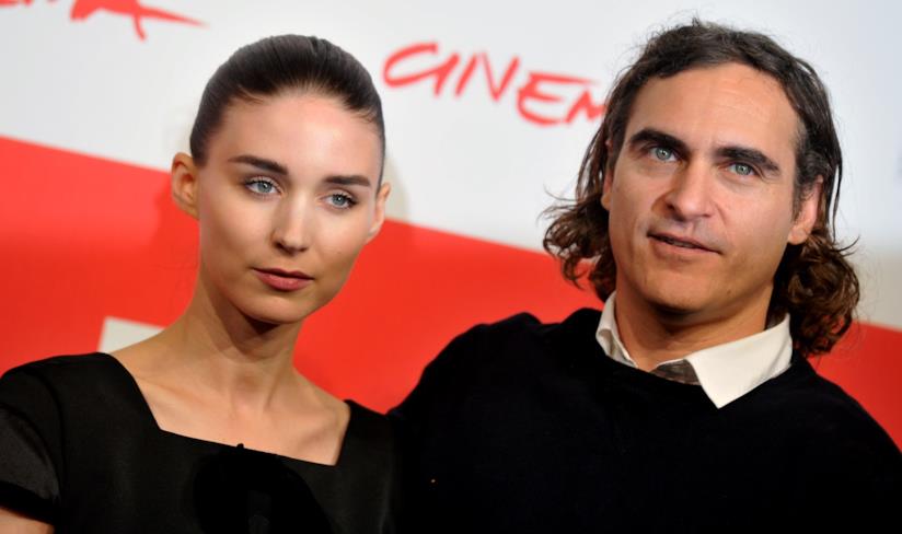 Joaquin Phoenix e Rooney Mara Joaquin Phoenix e Rooney Mara a Roma