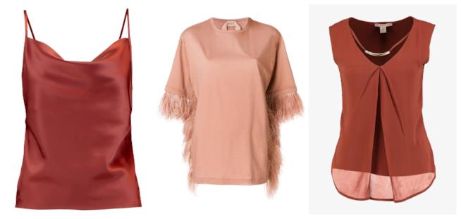 Bluse e magliette terracotta estate 2018 Terracotta, le bluse e maglie estate 2018