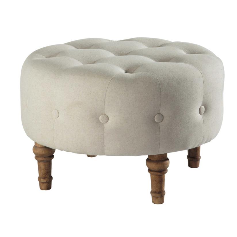 POUF POUF poggiapiedi bianco Maisons du Monde