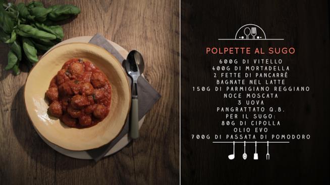 Polpette di vitello e mortadella al sugo Polpette al sugo