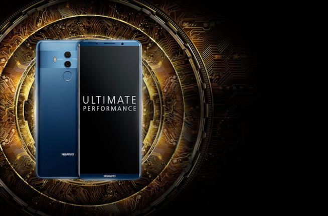 Huawei Mate 10 Pro il nuovo smartphone di fascia alta con tecnologia che sfrutta l'intelligenza artificiale e sceglie testimonial donne di successo. Una immagine del nuovo smartphone Huawei Mate 10 Pro