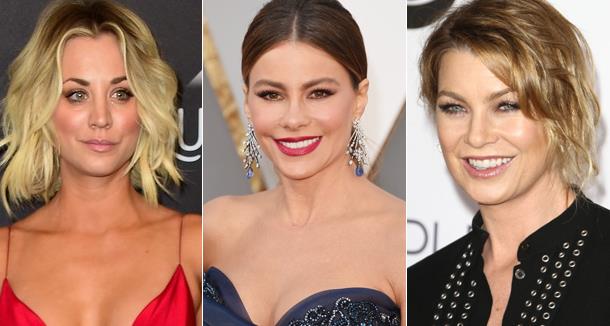 Le 10 attrici della TV più pagate del 2016: al primo posto Sofia Vergara Kaley Cuoco, Sofia Vergara e Ellen Pompeo