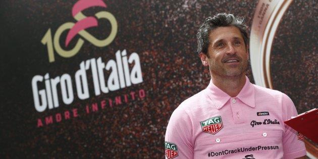 L'attore Patrick Dempsey Patrick Dempsey partecipa al Giro d'Italia 2017