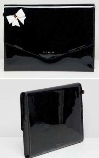 Pochette a busta con fiocco