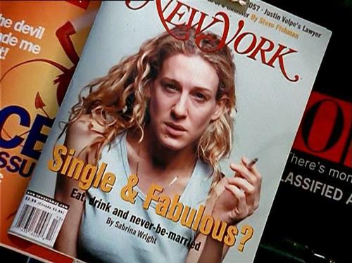 Una scena di Sex and The City Carrie Bradshaw in Sex and The City