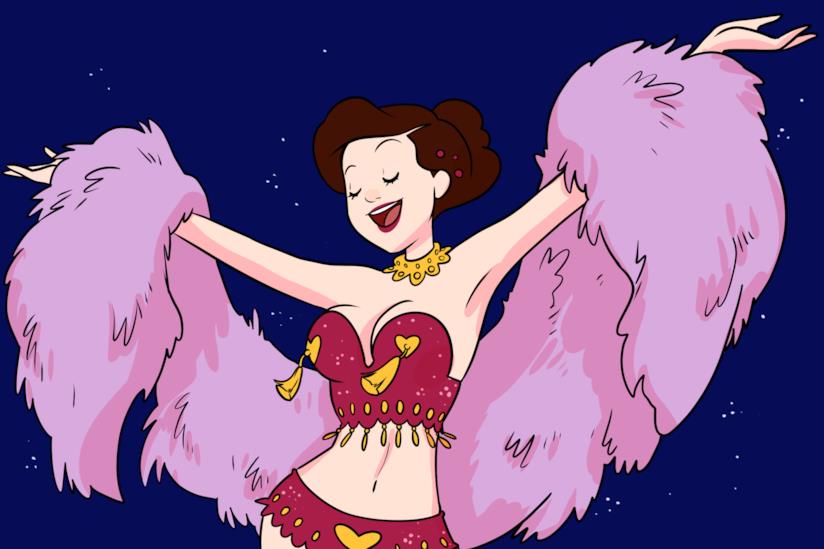 Dafne in versione fumetto per l'arrivo di Extravergine Lodovica Comello a fumetti per l'arrivo di Extravergine