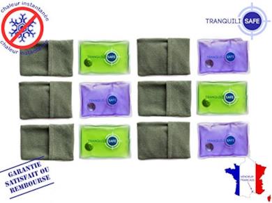 TRANQUILISAFE ® - Partita di 6 Scaldamani tascabili
