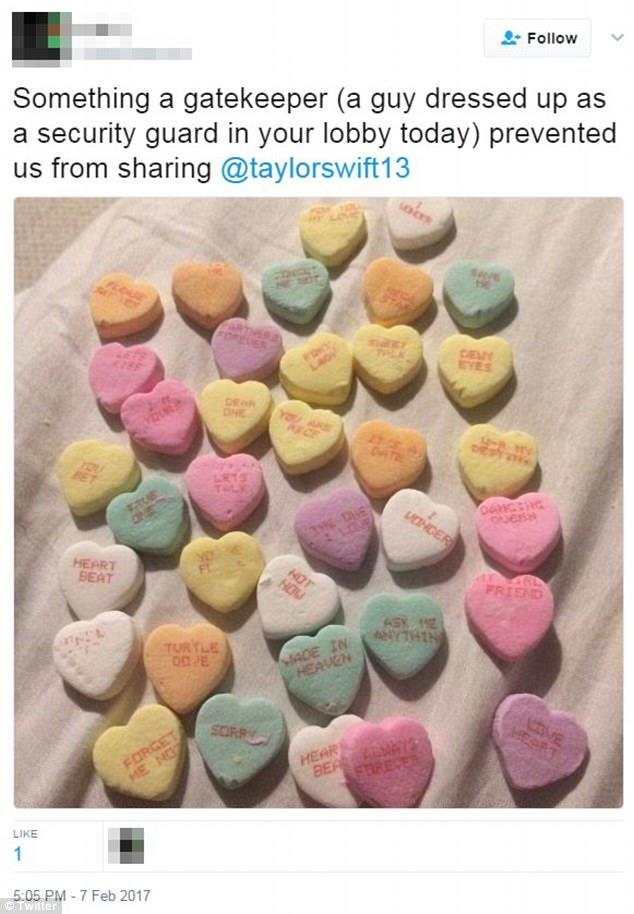 Uno dei tweet dello stalker di Taylor Swift Uno dei tweet dello stalker di Taylor Swift