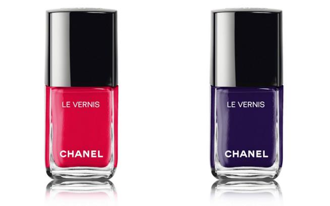 Chanel anticipa le sue novità make-up per la Primavera 2018 Due dei nuovi smalti Chanel Le Vernis Long Tenue