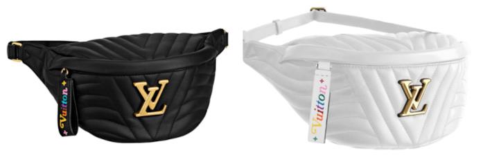 BumBag Louis Vuitton Collage di marsupi bianco e nero LV
