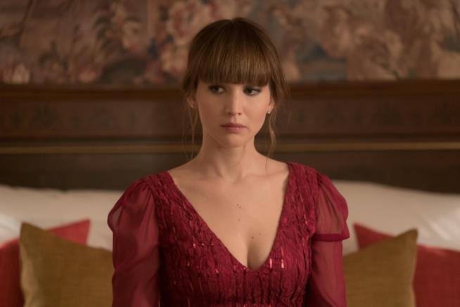 Jennifer Lawrence in Red Sparrow Una scena di Red Sparrow
