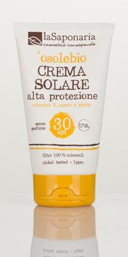Crema solare bio SPF 30 - La Saponaria