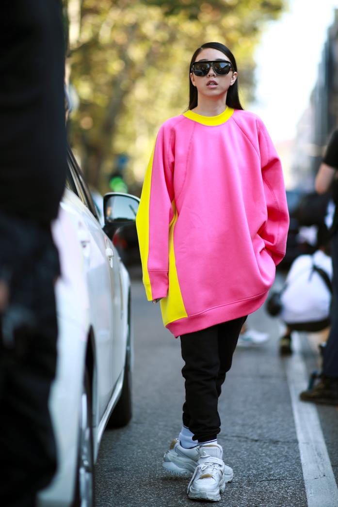 Felpa rosa Felpa rosa oversize